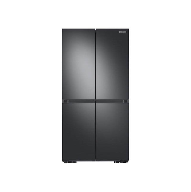 Samsung - Smart Flex Counter Depth 4-Door Refrigerator with AutoFill Water Pitcher and a Dual Ice Maker with Ice Bites in Black Stainless Steel, 23 cu-ft - Black Stainless Steel