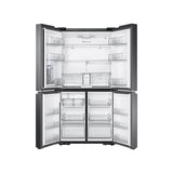 Smart Flex Counter Depth 4-Door Refrigerator with AutoFill Water Pitcher and a Dual Ice Maker with Ice Bites in Black Stainless Steel, 23 cu-ft