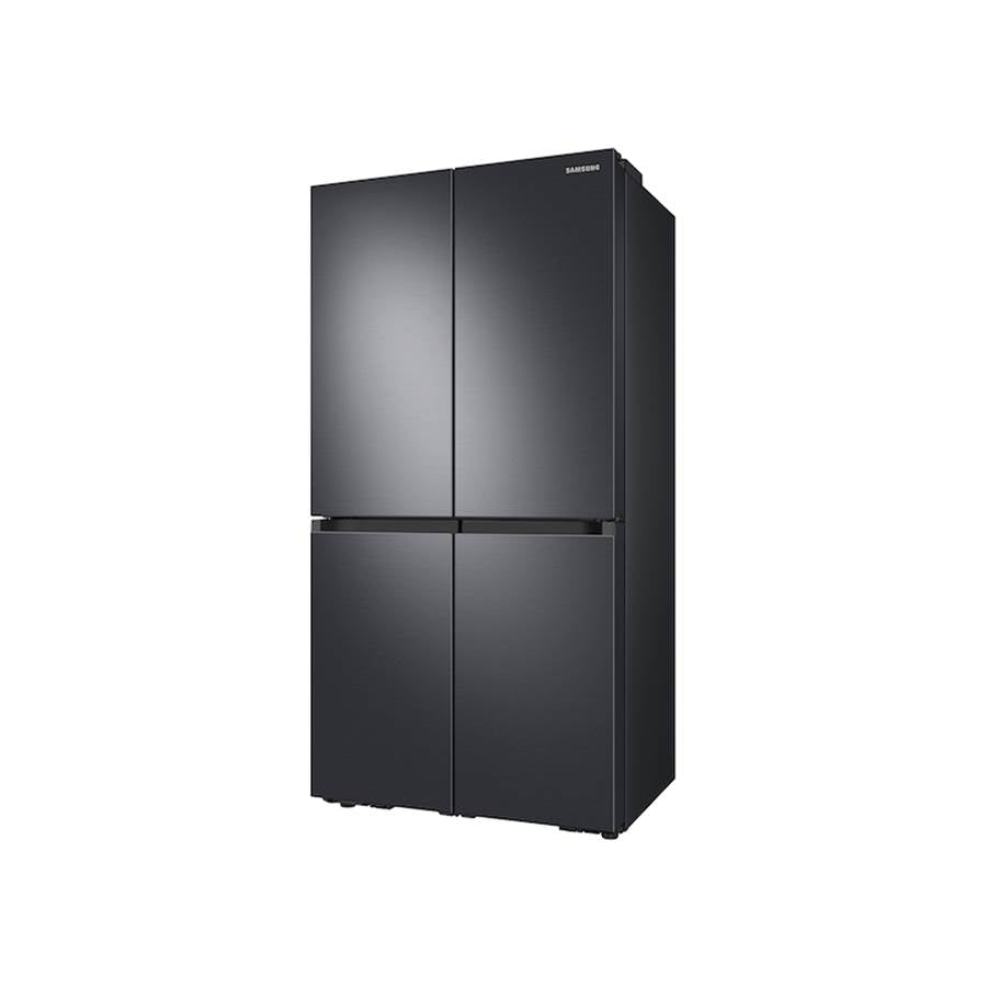 Smart Flex Counter Depth 4-Door Refrigerator with AutoFill Water Pitcher and a Dual Ice Maker with Ice Bites in Black Stainless Steel, 23 cu-ft