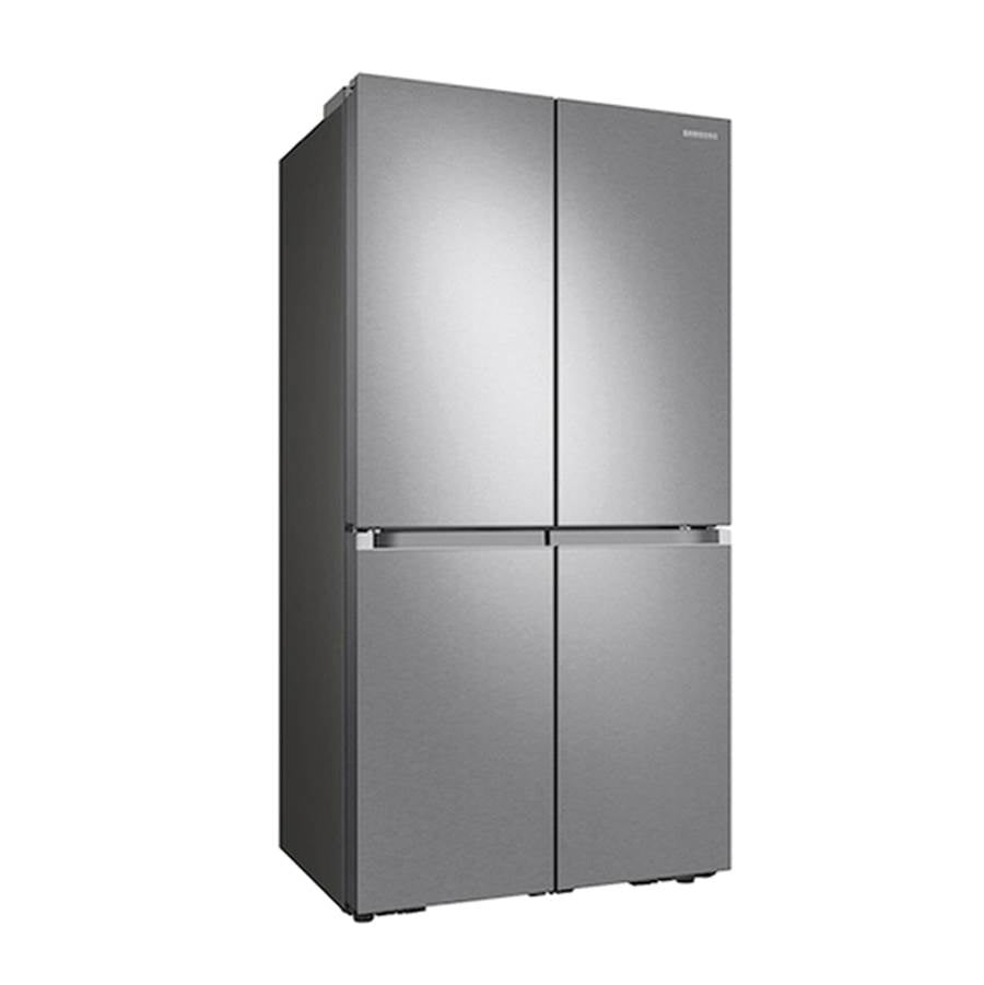 Smart Flex Counter Depth 4-Door Refrigerator with AutoFill Water Pitcher and a Dual Ice Maker with Ice Bites in Black Stainless Steel, 23 cu-ft