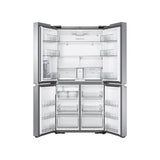 Smart Flex Counter Depth 4-Door Refrigerator with AutoFill Water Pitcher and a Dual Ice Maker with Ice Bites in Black Stainless Steel, 23 cu-ft
