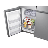 Smart Flex Counter Depth 4-Door Refrigerator with AutoFill Water Pitcher and a Dual Ice Maker with Ice Bites in Black Stainless Steel, 23 cu-ft