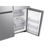 Smart Flex Counter Depth 4-Door Refrigerator with AutoFill Water Pitcher and a Dual Ice Maker with Ice Bites in Black Stainless Steel, 23 cu-ft