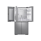 Smart Flex Counter Depth 4-Door Refrigerator with Beverage Center and a Dual Ice Maker with Ice Bites in Stainless Steel, 23 cu-ft