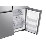 Smart Flex Counter Depth 4-Door Refrigerator with Beverage Center and a Dual Ice Maker with Ice Bites in Stainless Steel, 23 cu-ft