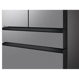 Smart Bespoke French 4-Door Refrigerator with Customizable Panel Colors and AutoFill Water Pitcher in Stainless Steel, 23 cu-ft