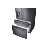 Counter Depth French Door Refrigerator with FlexZone Drawer Black Stainless, 24 cu-ft