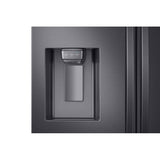 Counter Depth French Door Refrigerator with FlexZone Drawer Black Stainless, 24 cu-ft