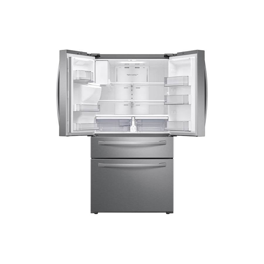 French Door Refrigerator with FlexZone Drawer Black Stainless, 28 cu-ft