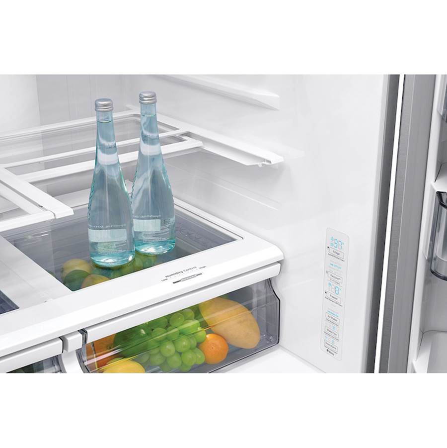 French Door Refrigerator with FlexZone Drawer Black Stainless, 28 cu-ft