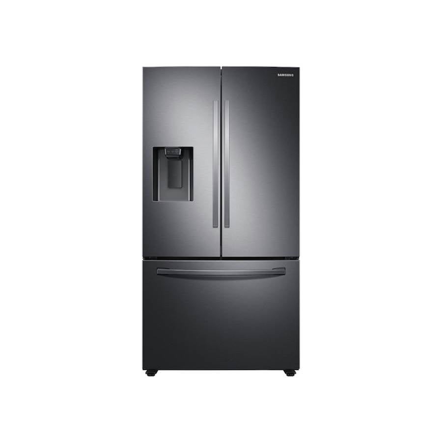 Samsung - French 3-Door Refrigerator, 27 cu-ft, Black Stainless - Black Stainless Steel