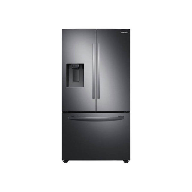 Samsung - French 3-Door Refrigerator, 27 cu-ft, Black Stainless - Black Stainless Steel