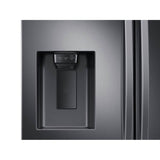 French 3-Door Refrigerator, 27 cu-ft, Black Stainless
