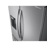 French 3-Door Refrigerator, 27 cu-ft, Black Stainless