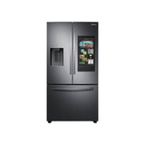 Samsung - French 3-Door Refrigerator Family Hub, Black Stainless - Black Stainless Steel