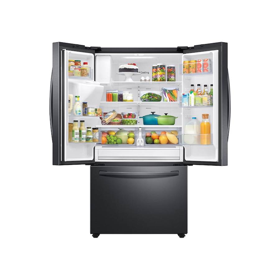 French 3-Door Refrigerator Family Hub, Black Stainless