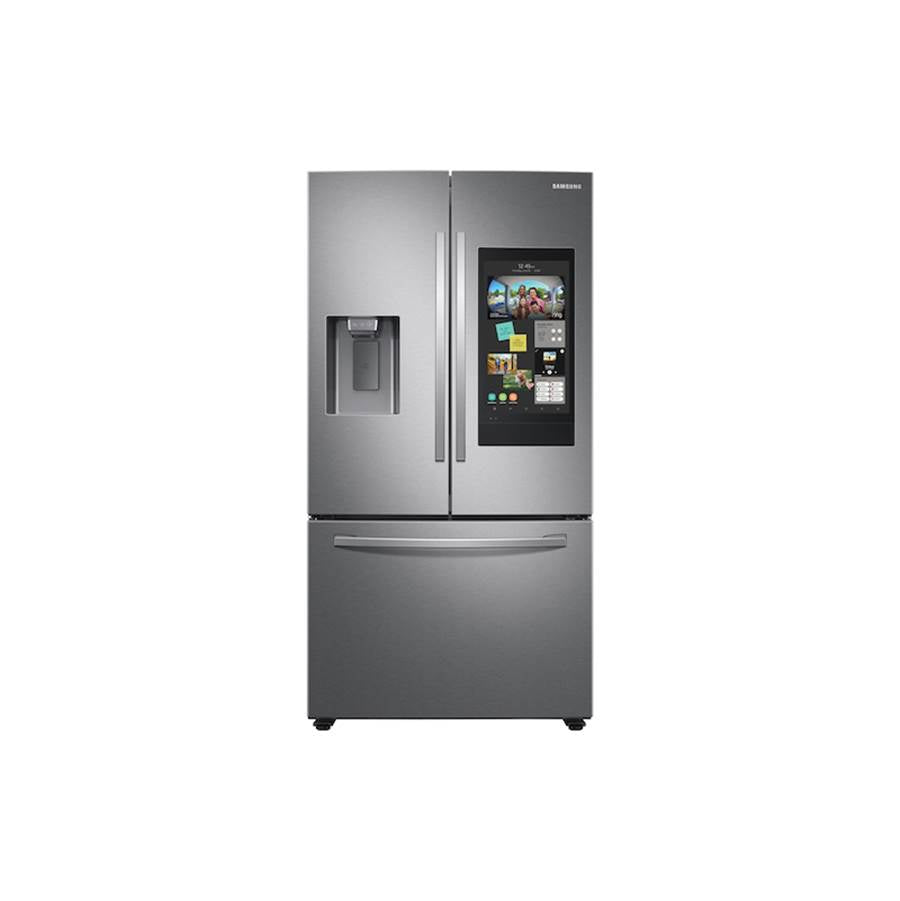 Samsung - French 3-Door Refrigerator Family Hub, Stainless - Stainless Steel
