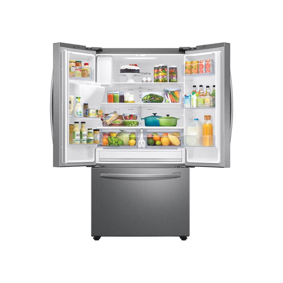 French 3-Door Refrigerator Family Hub, Black Stainless
