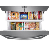 French 3-Door Refrigerator Family Hub, Black Stainless