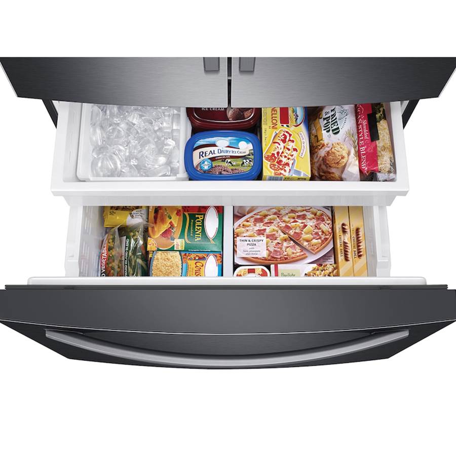 Refrigerator without Dispenser, 28 cu-ft, Black Stainless