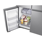 Smart Flex 4-Door Refrigerator with AutoFill Water Pitcher and a Dual Ice Maker with Ice Bites in Black Stainless Steel, 29 cu-ft