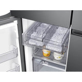 Smart Flex 4-Door Refrigerator with Beverage Center and a Dual Ice Maker with Ice Bites in Black Stainless Steel, 29 cu-ft