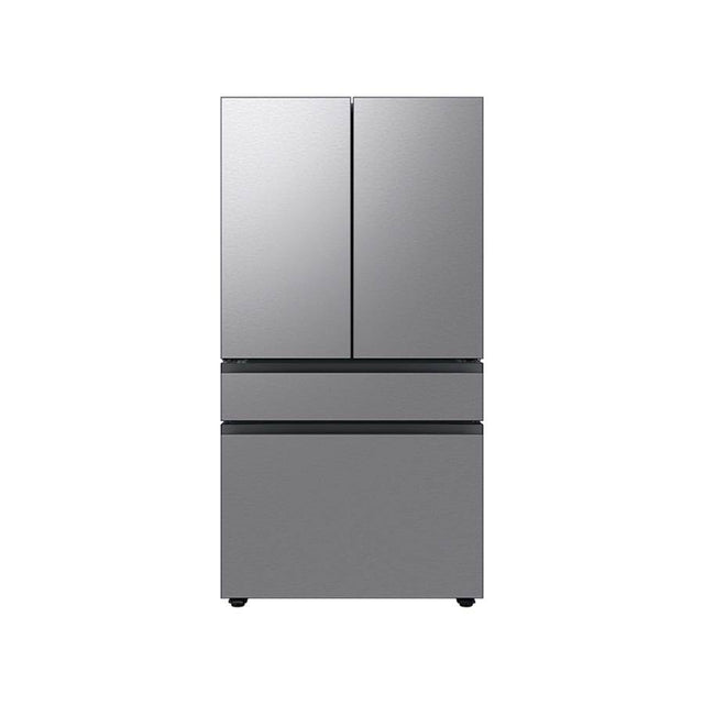 Samsung - Smart Bespoke French 4-Door Refrigerator with Customizable Panel Colors and AutoFill Water Pitcher in Stainless Steel, 29 cu-ft - Stainless Steel