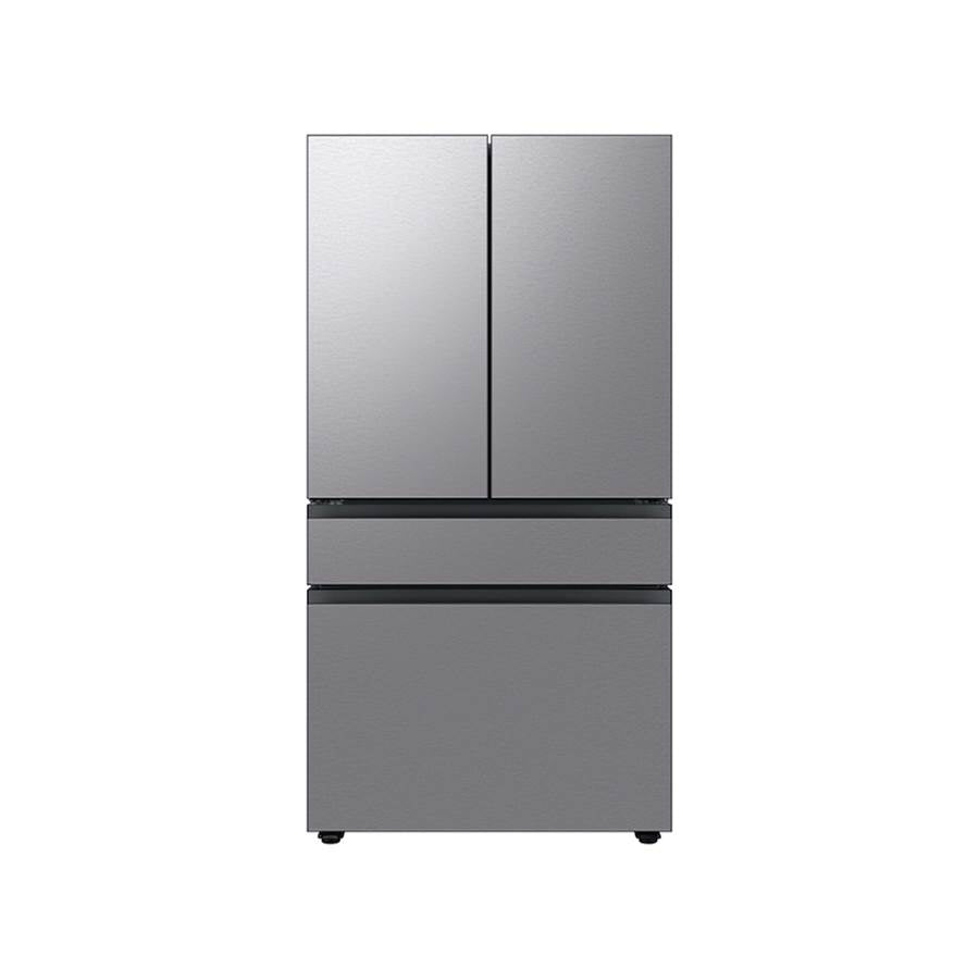 Samsung - Smart Bespoke French 4-Door Refrigerator with Customizable Panel Colors and Beverage Center in Stainless Steel, 29 cu-ft - Stainless Steel