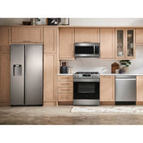 Counter Depth Side by Side Refrigerator All Around Cooling with Wi-Fi and E-Star, Stainless, 22 cu-ft