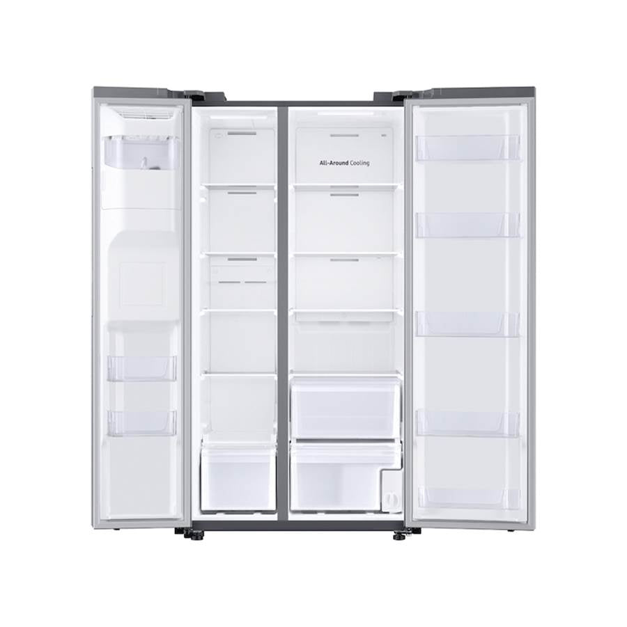 Counter Depth Side by Side Refrigerator All Around Cooling with Wi-Fi and E-Star, Stainless, 22 cu-ft