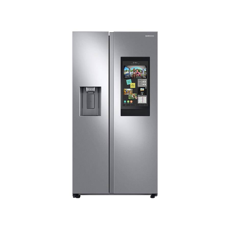 Samsung - Counter Depth Side by Side Refrigerator with Family Hub, Stainless, 22 cu-ft - Stainless Steel