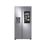 Samsung - Counter Depth Side by Side Refrigerator with Family Hub, Stainless, 22 cu-ft - Stainless Steel