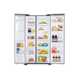 Counter Depth Side by Side Refrigerator with Family Hub, Stainless, 22 cu-ft