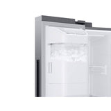 Counter Depth Side by Side Refrigerator with Family Hub, Stainless, 22 cu-ft