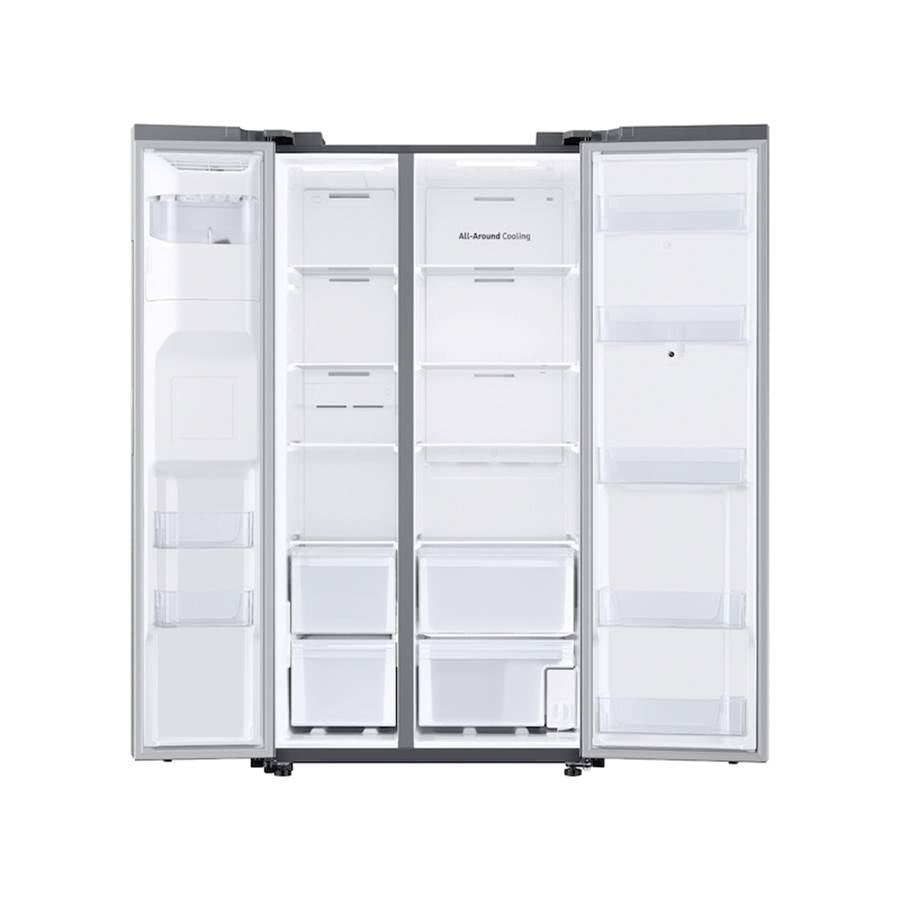 Counter Depth Side by Side Refrigerator with Family Hub, Stainless, 22 cu-ft