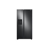 Samsung - Side by Side Refrigerator All Around Cooling DOE, Black Stainless, 27 cu-ft - Black Stainless Steel