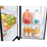 Side by Side Refrigerator All Around Cooling DOE, Black Stainless, 27 cu-ft