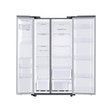 Side by Side Refrigerator All Around Cooling DOE, Black Stainless, 27 cu-ft