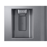 Side by Side Refrigerator All Around Cooling DOE, Black Stainless, 27 cu-ft