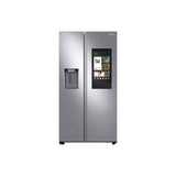 Samsung - Side by Side Refrigerator with Family Hub, Stainless, 27 cu-ft - Stainless Steel