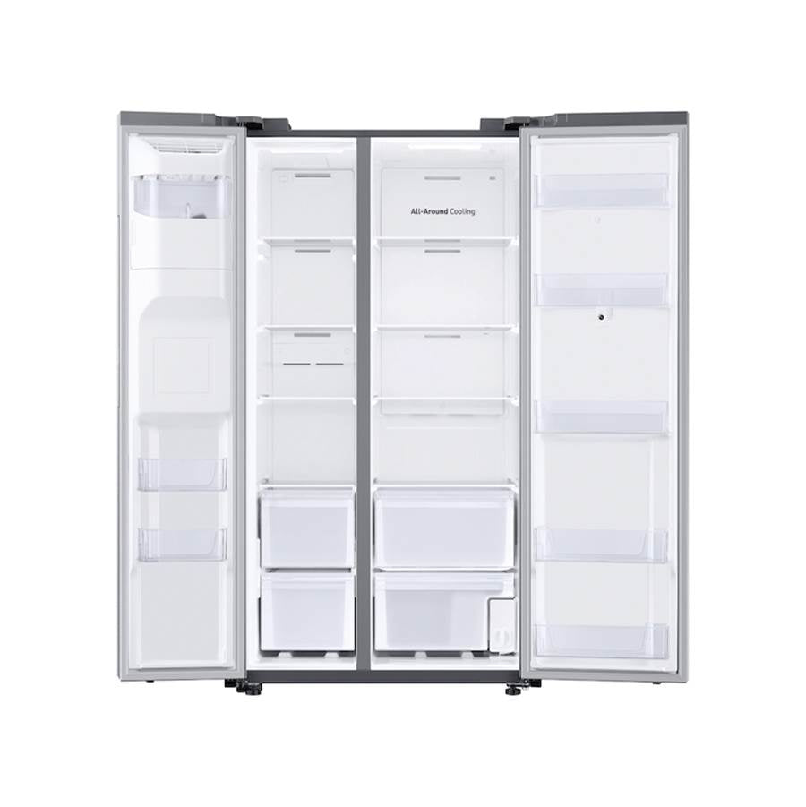Side by Side Refrigerator with Family Hub, Stainless, 27 cu-ft