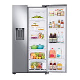 Side by Side Refrigerator with Family Hub, Stainless, 27 cu-ft