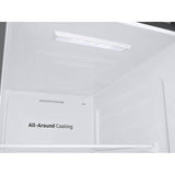 Smart Side by Side Refrigerator with Large Capacity, Stainless Steel, 27.4 cu-ft