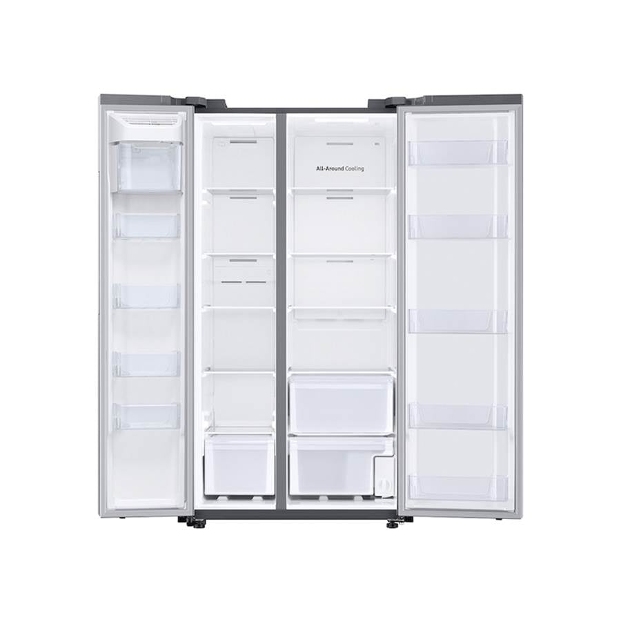 Smart Side by Side Refrigerator with Large Capacity, Stainless Steel, 27.4 cu-ft