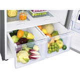 Factory installed Ice Maker, Top Mount, Black Stainless, 18 cu-ft