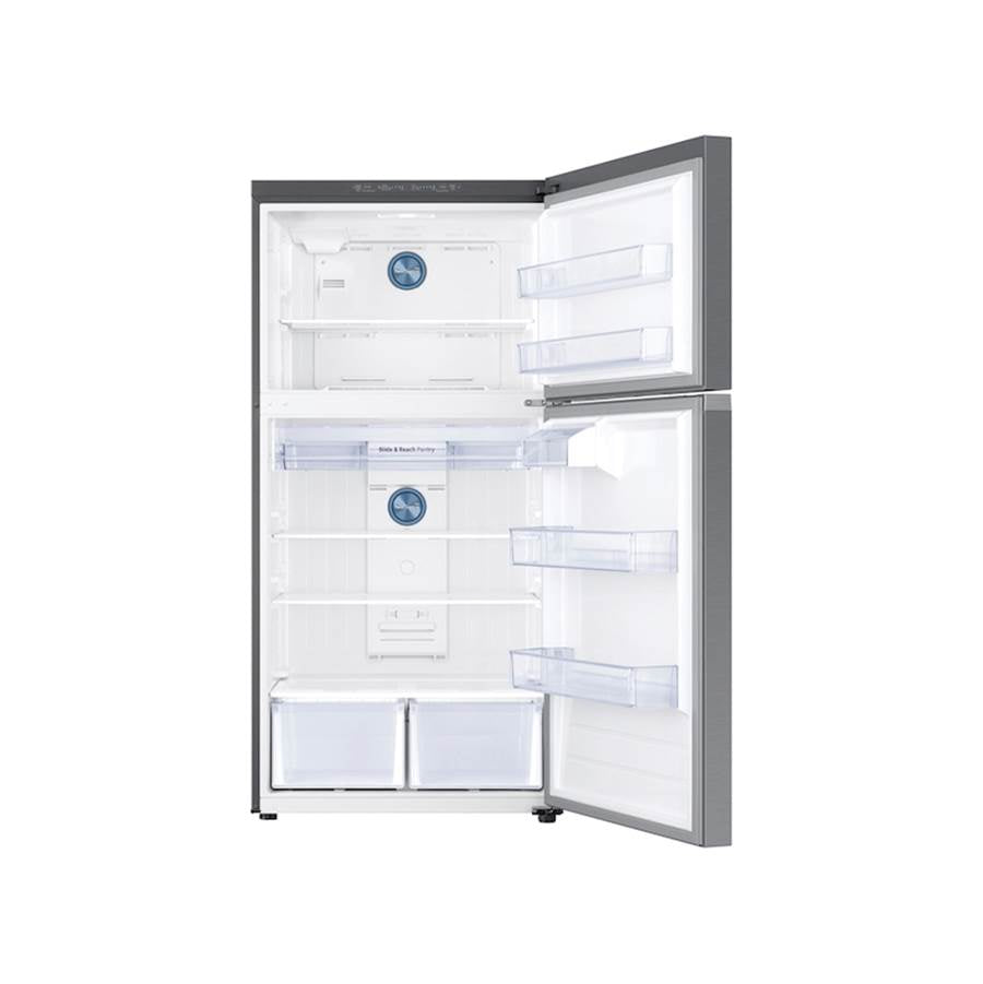 Optional Ice Maker, Top Mount, Stainless, 21 cu-ft