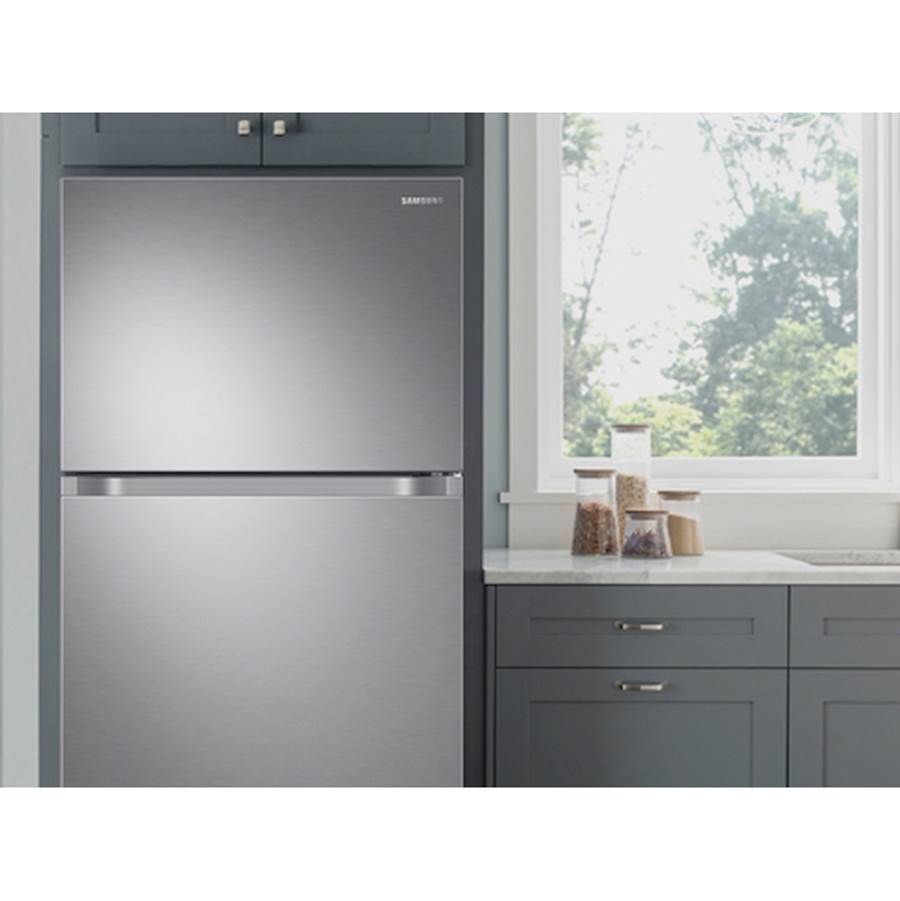 Optional Ice Maker, Top Mount, Stainless, 21 cu-ft