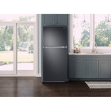 Factory installed Ice Maker, Top Mount, Black Stainless, 18 cu-ft