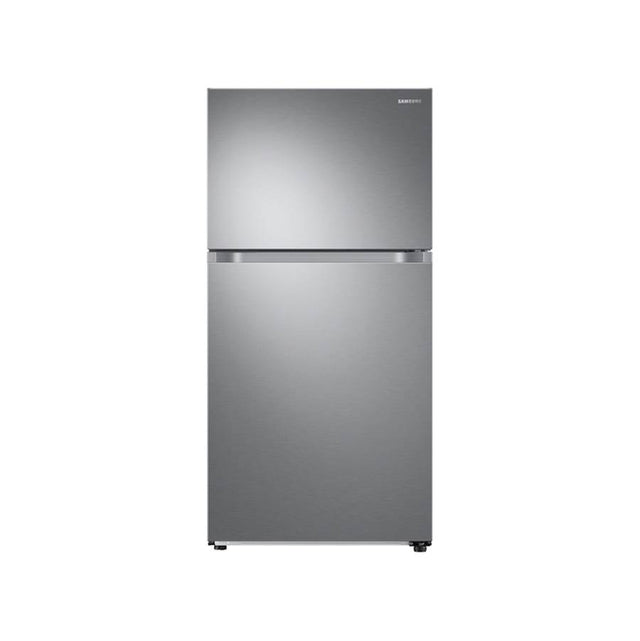 Samsung - Factory Installed Ice Maker, Top Mount, Stainless, 21 cu-ft - Stainless Steel