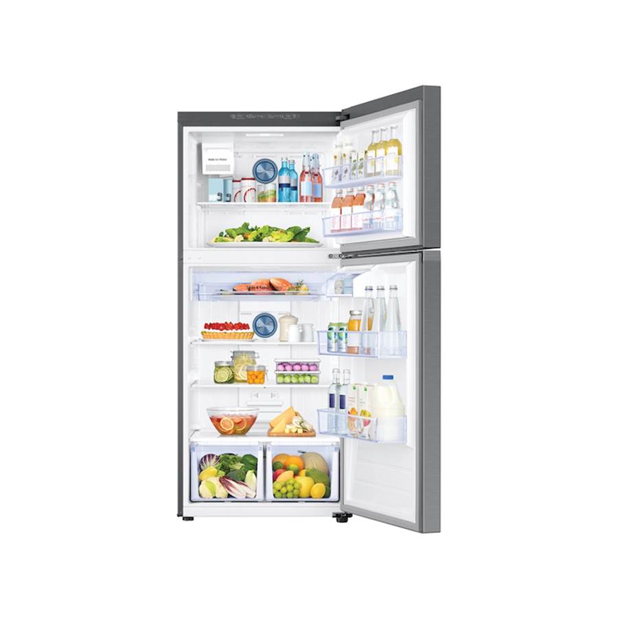 Factory Installed Ice Maker, Top Mount, Stainless, 21 cu-ft